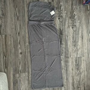 Free people 2 piece set size small. Gray Tube top/ long skirt